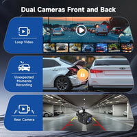 Smart Mirror Dash Cam with CarPlay & Android Auto
