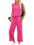 Women's Sleeveless Top & Cropped Pants Two-Piece Set