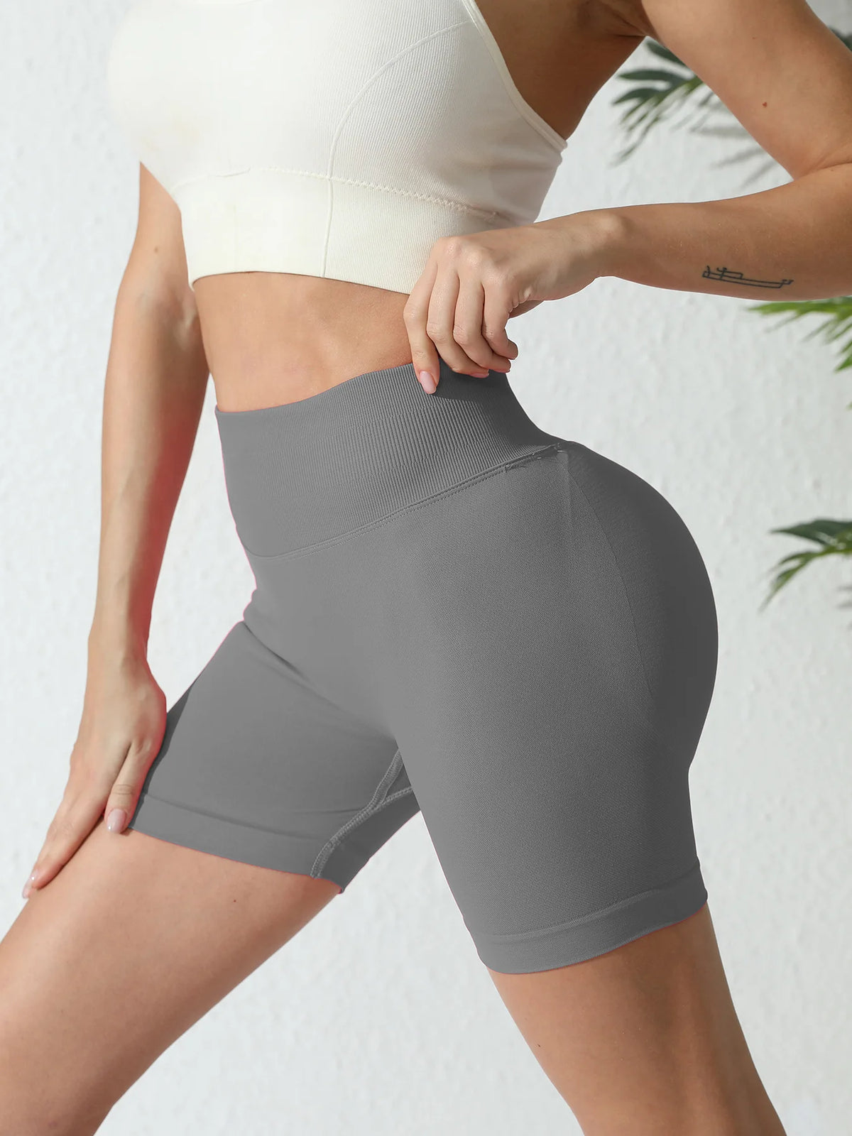 Women's High-Waisted Yoga Shorts