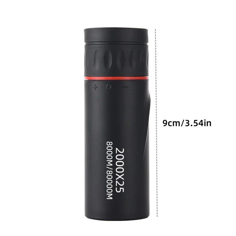 2000x25 HD Monocular Telescope with Phone Holder