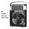 3-in-1 Mini Air Cooler Fan with Humidifier & LED Night Light – USB Portable