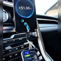 Retractable Car Charger with USB-C Cables