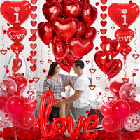 Valentine's Day Heart Balloon Decoration Set