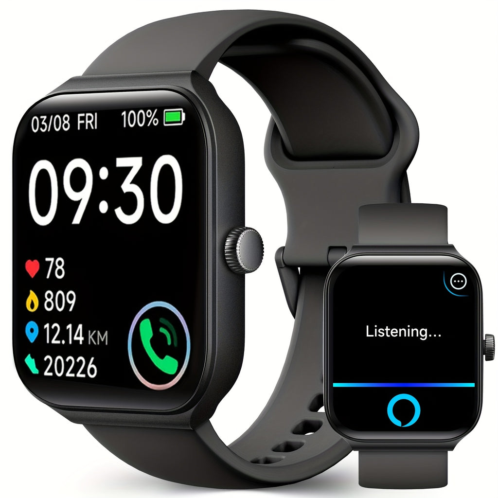 FAWEIO Smart Watch with Alexa & Wireless Calling – 1.95" Fitness Tracker
