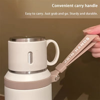 600ml Insulated Water Bottle - White
