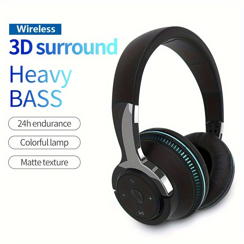 Premium wireless headphones with active noise cancellation and foldable design