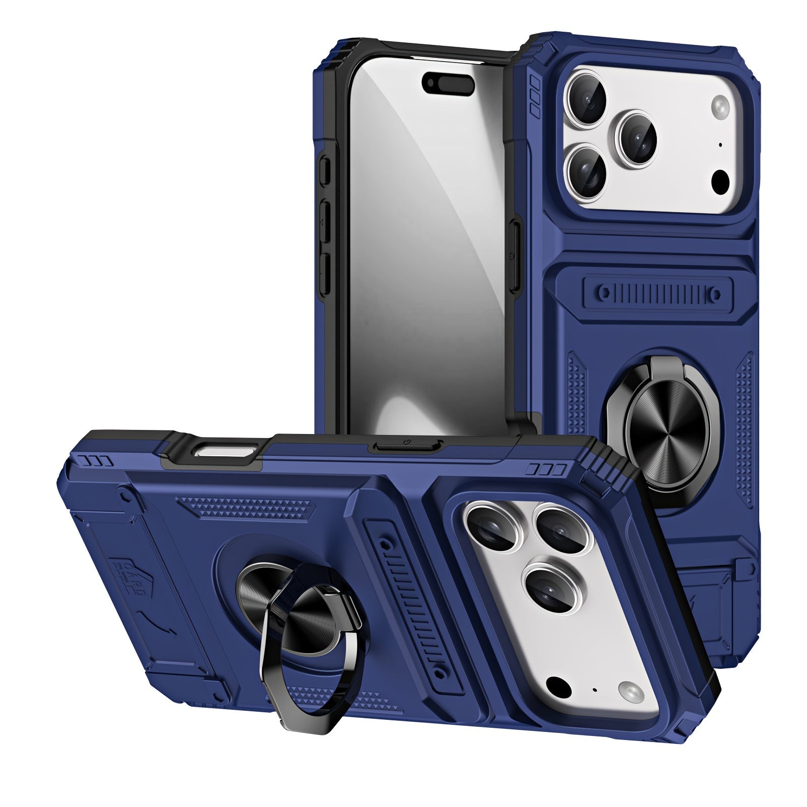 iPhone 17 Shockproof Case with Card Slot - For iPhone 17, 17 Air, 17 Pro, 17 Pro Max