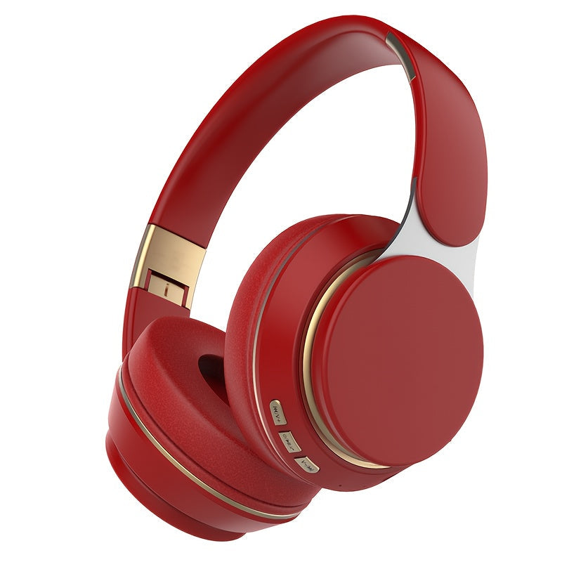 Wireless Over-Ear Headphones with Mic & FM Radio – Foldable, 5 Colors