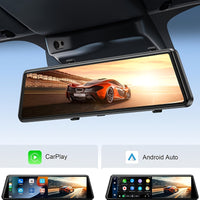 Smart Mirror Dash Cam with CarPlay & Android Auto