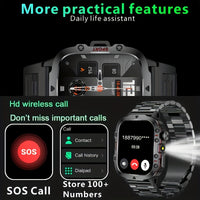 Durable Smartwatch with Wireless Calling & Fitness Tracking