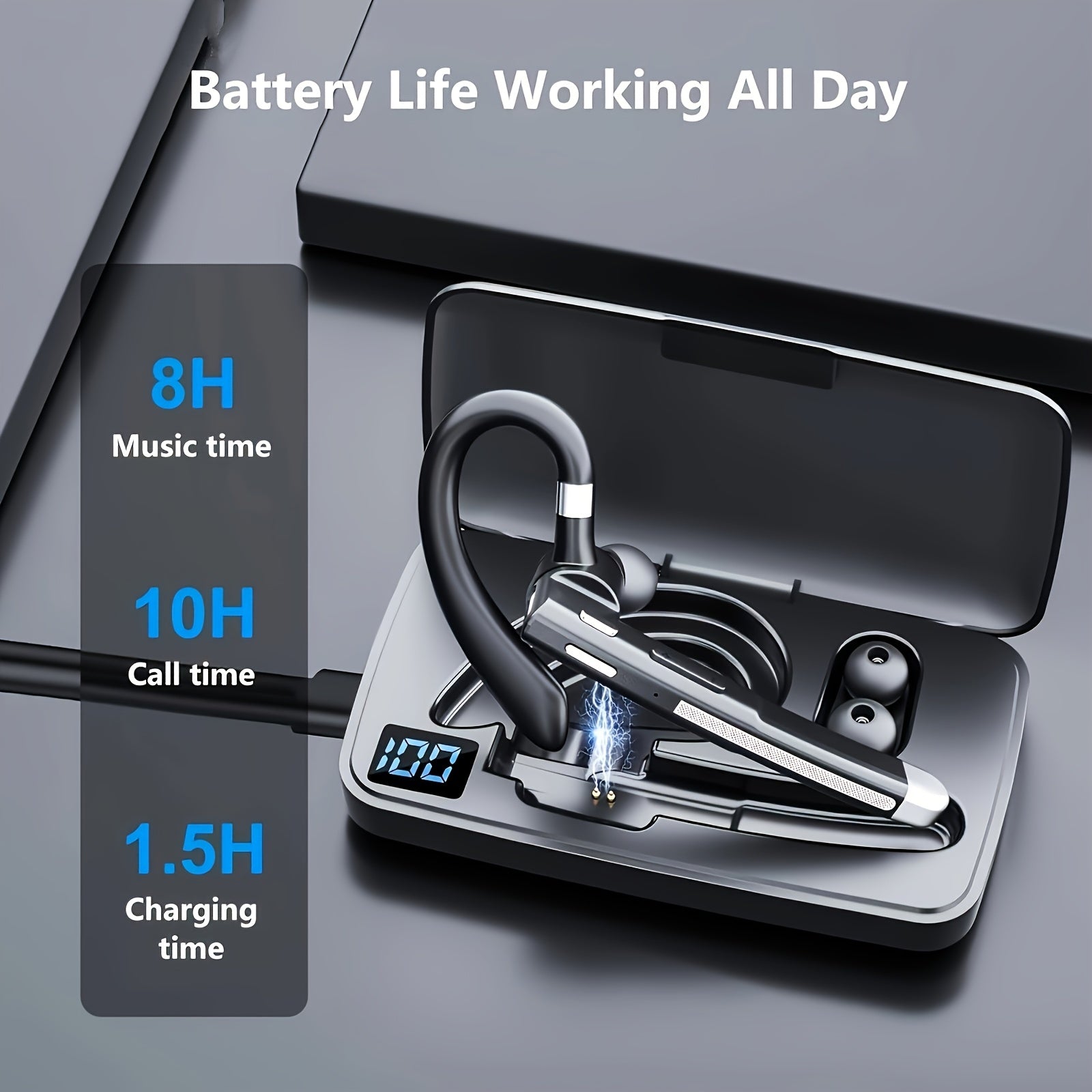 Wireless Earbuds with ENC Noise Cancelling - Premium Bluetooth Earphones