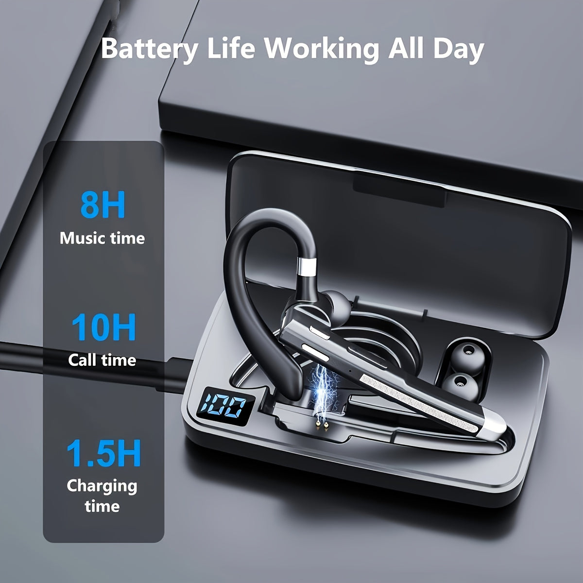 Wireless Earbuds with ENC Noise Cancelling - Premium Bluetooth Earphones