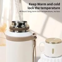 600ml Insulated Water Bottle - White