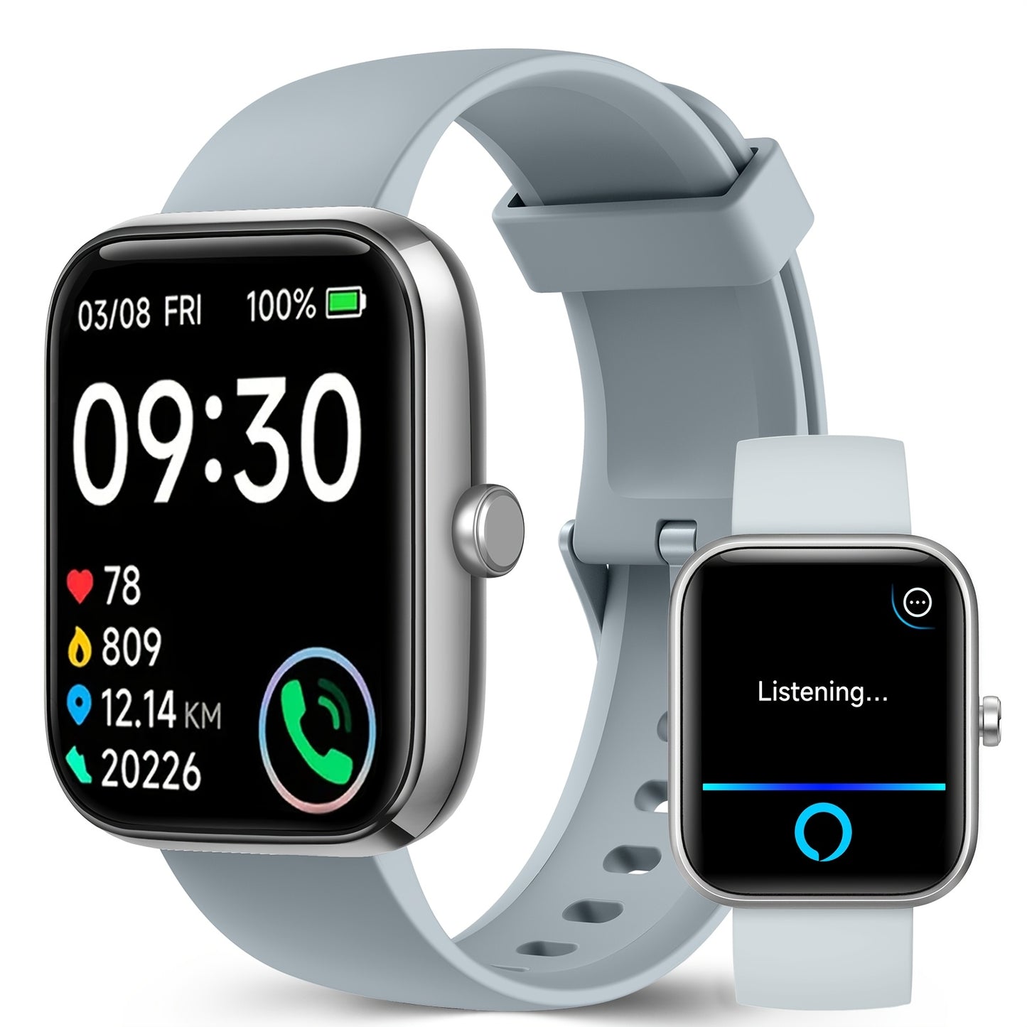 FAWEIO Smart Watch with Alexa - 1.95" Fitness Tracker