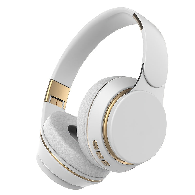 Wireless Over-Ear Headphones with Mic & FM Radio – Foldable, 5 Colors