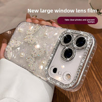 3D Pearl iPhone Case - Diamond Lens Protection