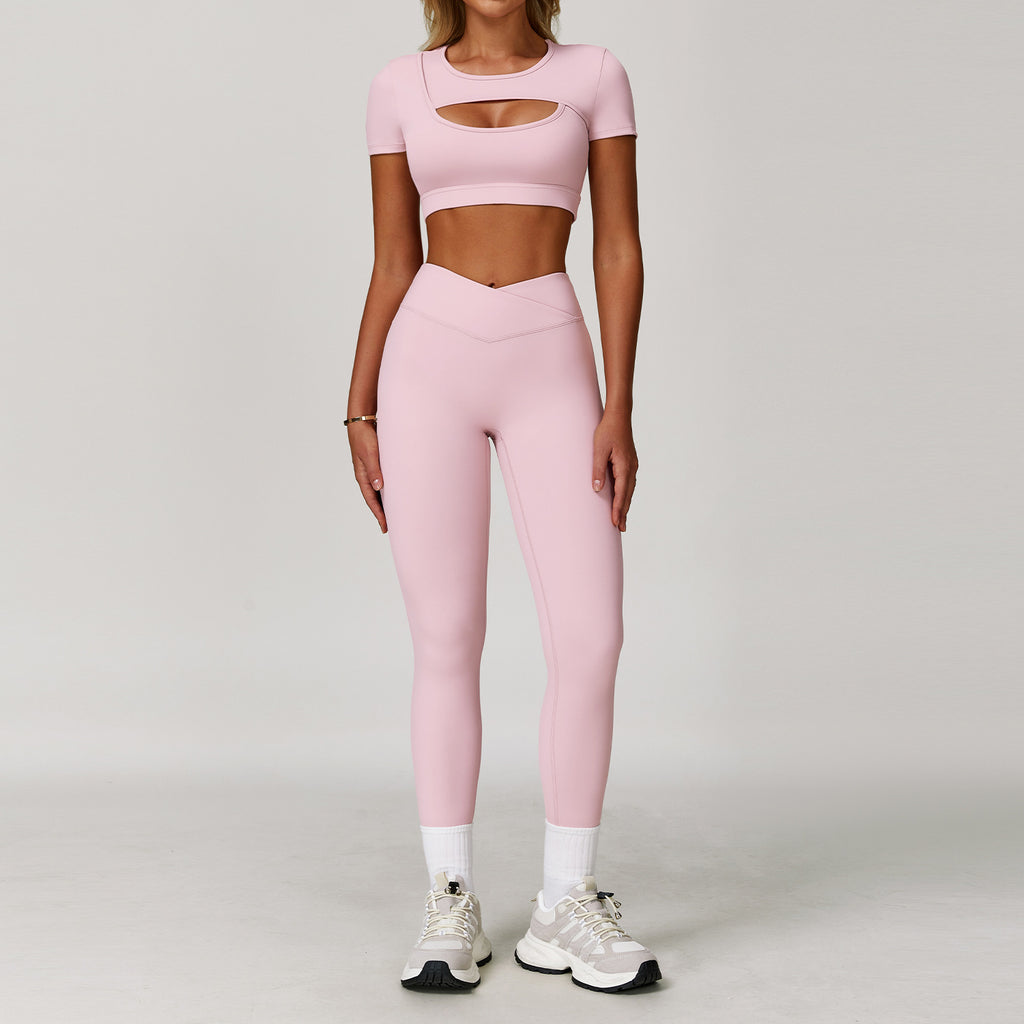 Women's Color-Block Yoga Set