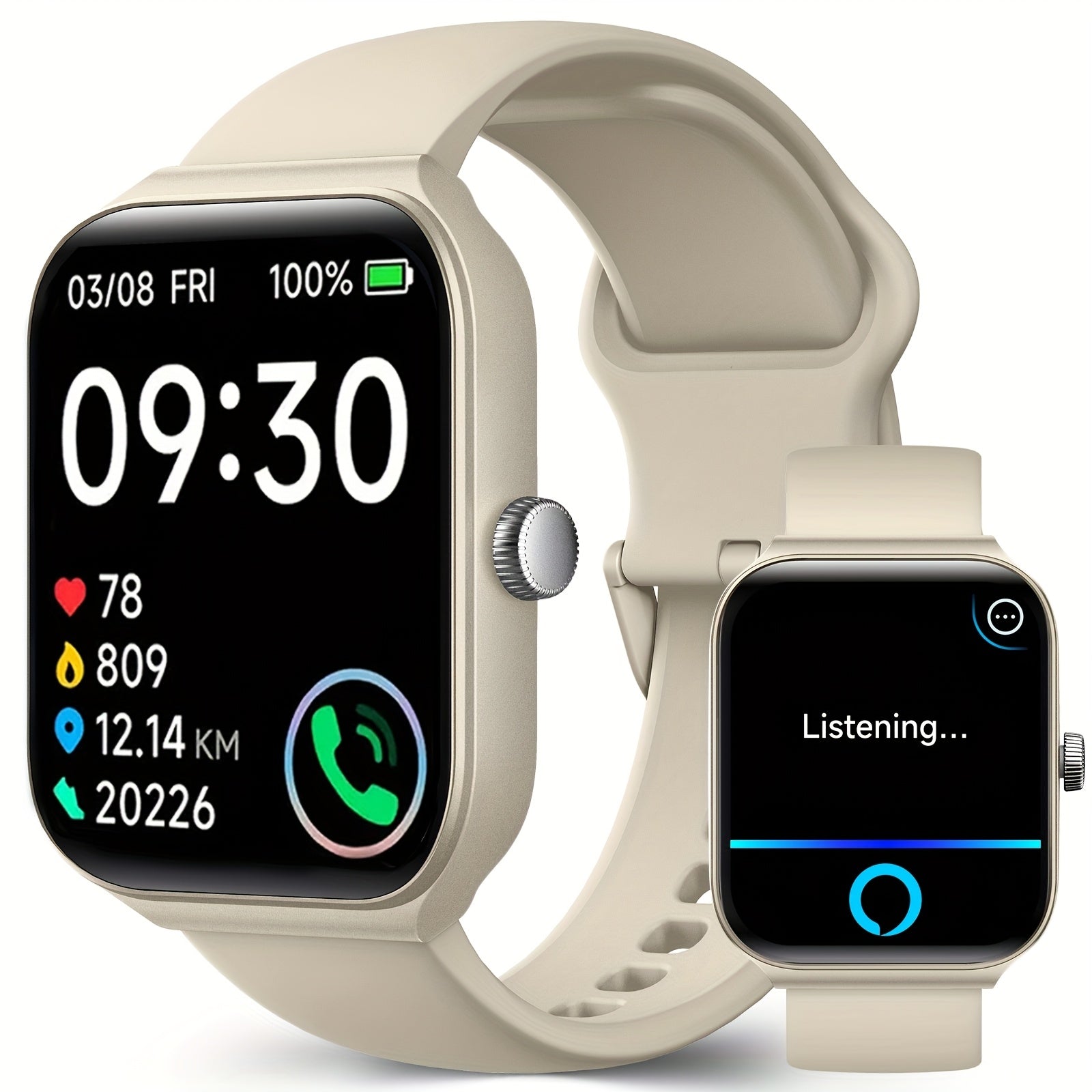 FAWEIO Smart Watch with Alexa - 1.95" Fitness Tracker