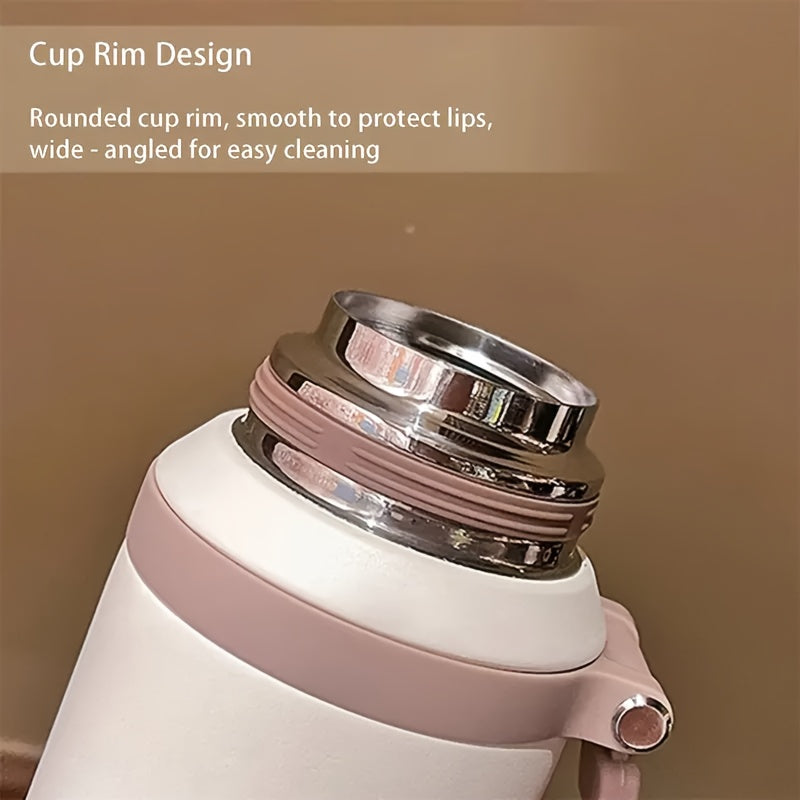 600ml Insulated Water Bottle - White
