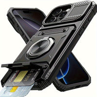 iPhone 17 Shockproof Case with Card Slot - For iPhone 17, 17 Air, 17 Pro, 17 Pro Max
