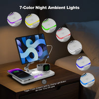6-in-1 Wireless Charging Station with Clock