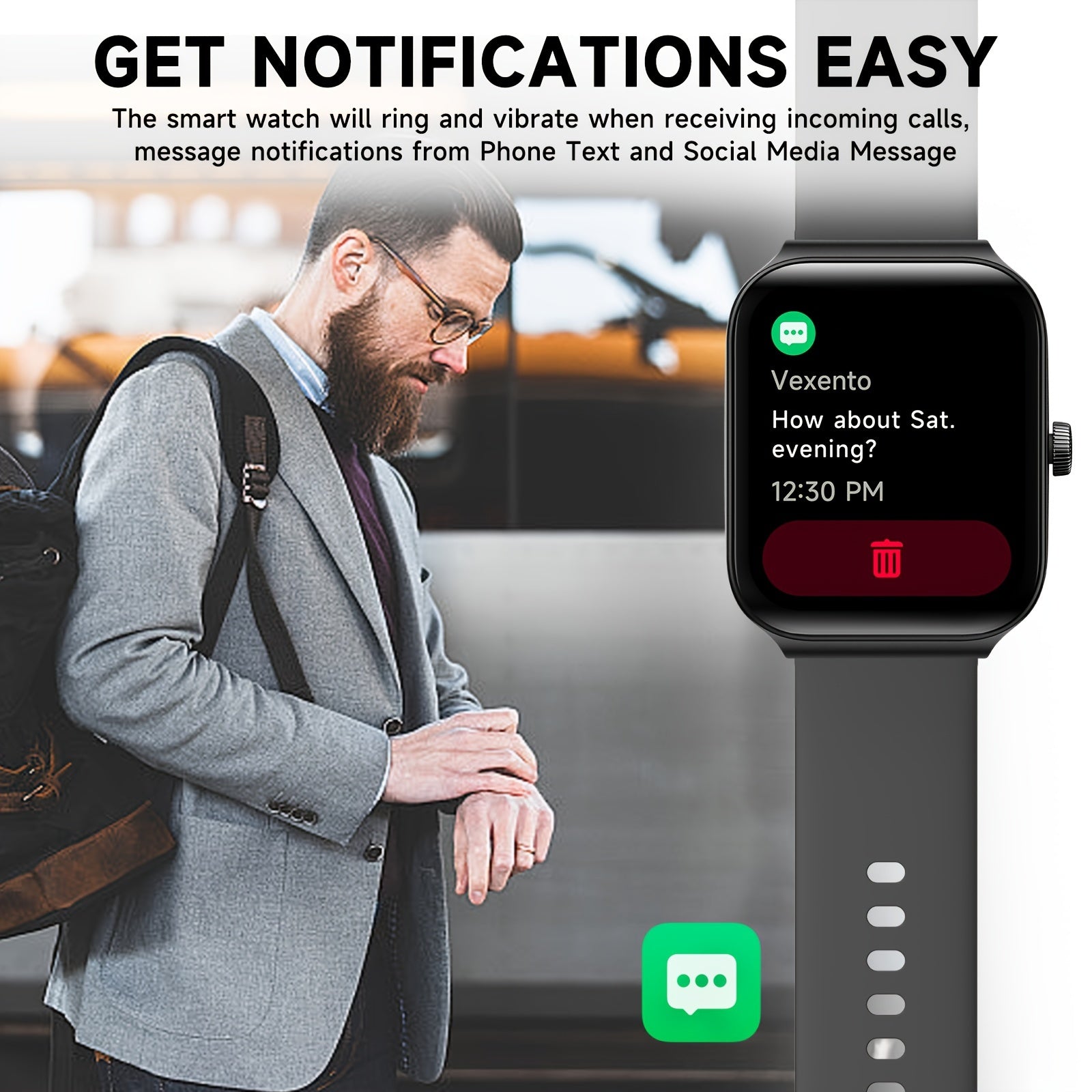 FAWEIO Smart Watch with Alexa - 1.95" Fitness Tracker