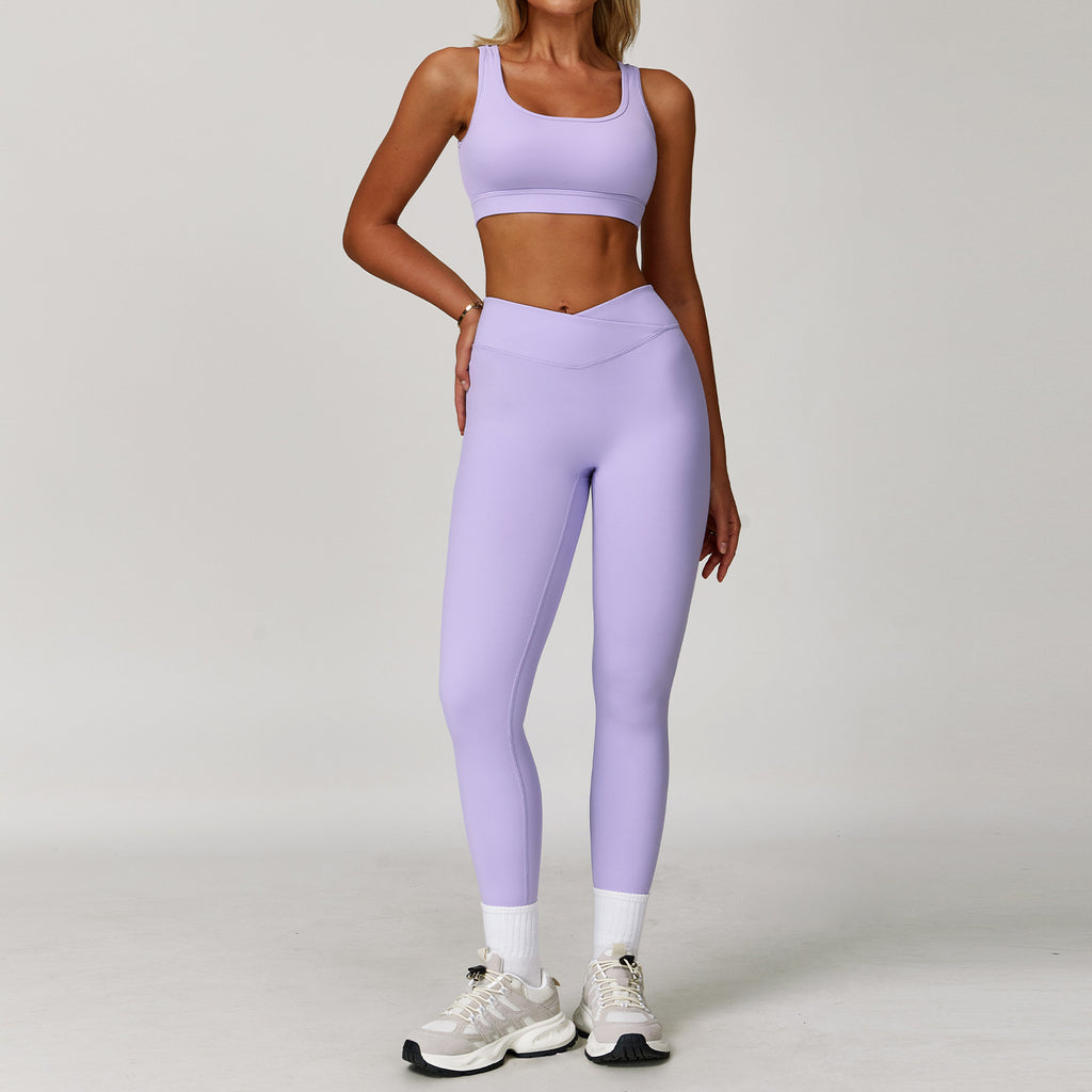 Women's Color-Block Yoga Set