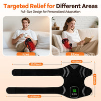 Heated Knee Massager with Vibration - Warming Knee Support Cushion
