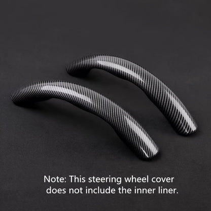 Upgrade Your Driving Experience With A Non-Slip Carbon Fiber Steering Wheel Cover!