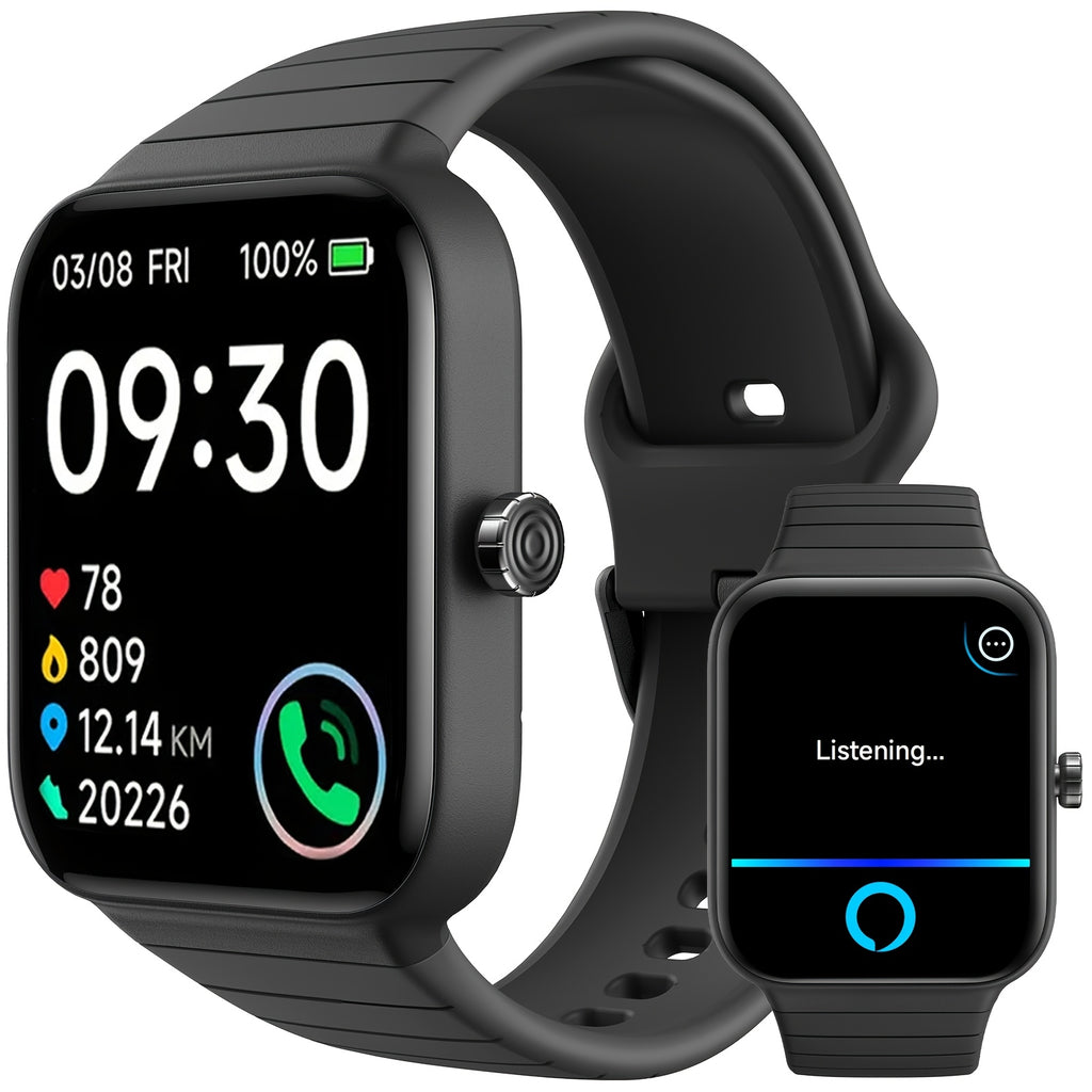 FAWEIO Smart Watch with Alexa & Wireless Calling – 1.95" Fitness Tracker