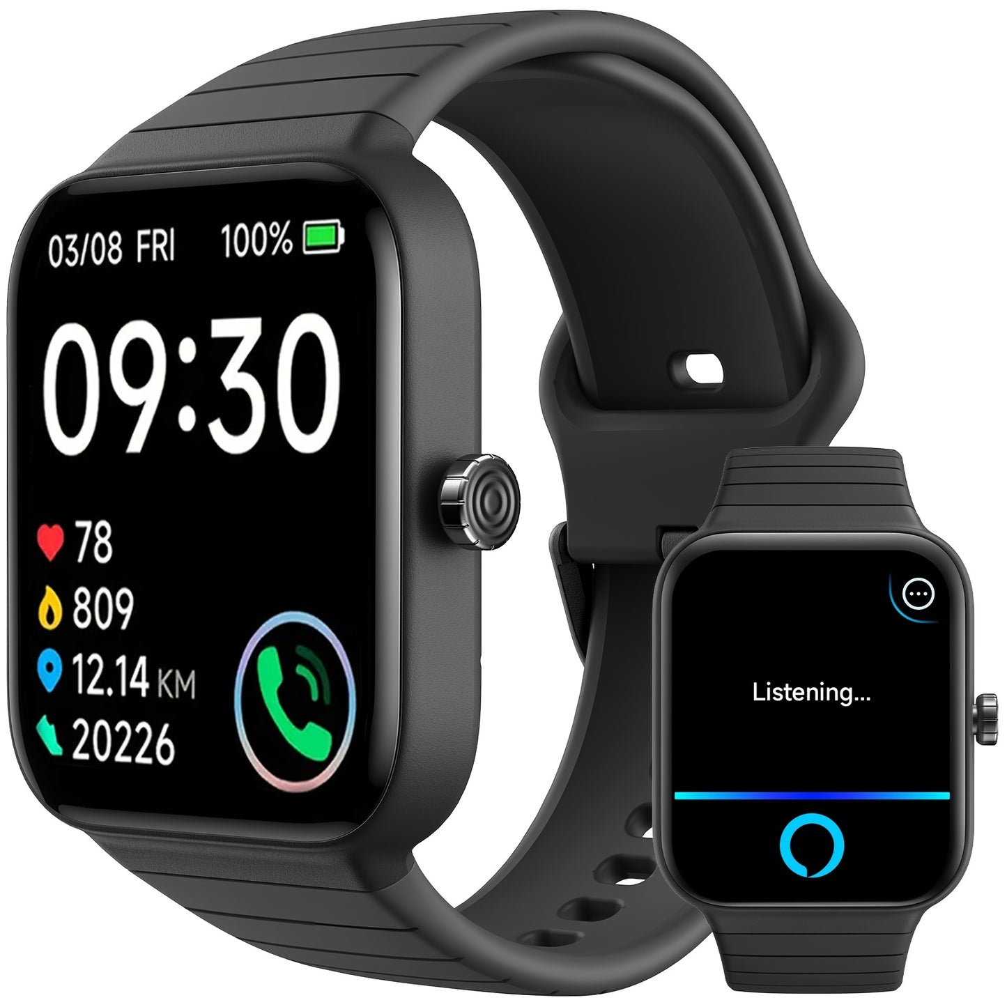 FAWEIO Smart Watch with Alexa - 1.95" Fitness Tracker
