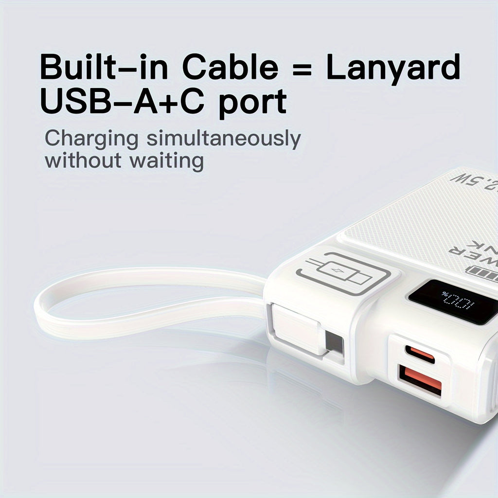Portable Power Bank - PD 22.5W Fast Charging