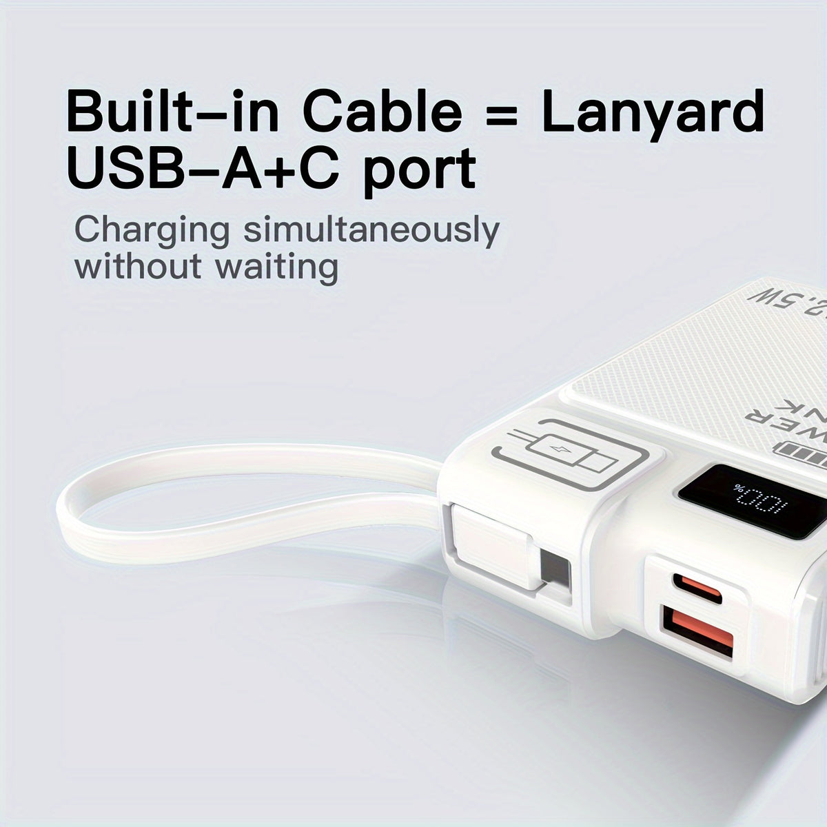Portable Power Bank - PD 22.5W Fast Charging