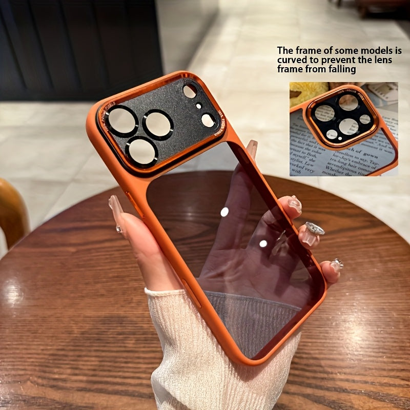 Ultra-Thin iPhone Case with Mirror - Orange