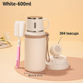 600ml Insulated Water Bottle - White