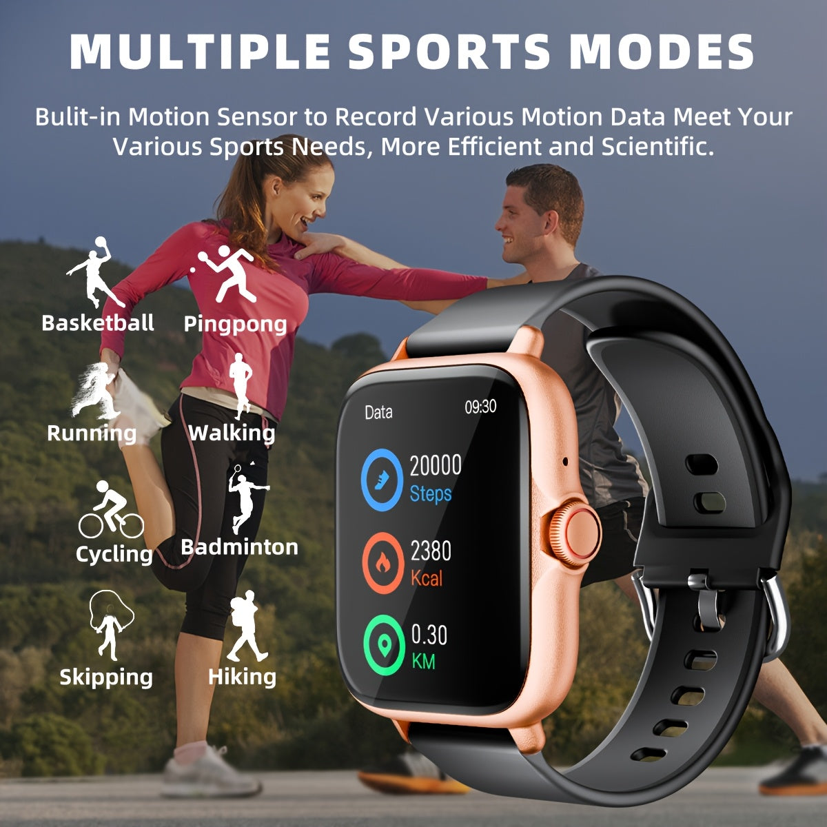 Sports Smartwatch 1.83" - Bluetooth Call & Fitness Tracker